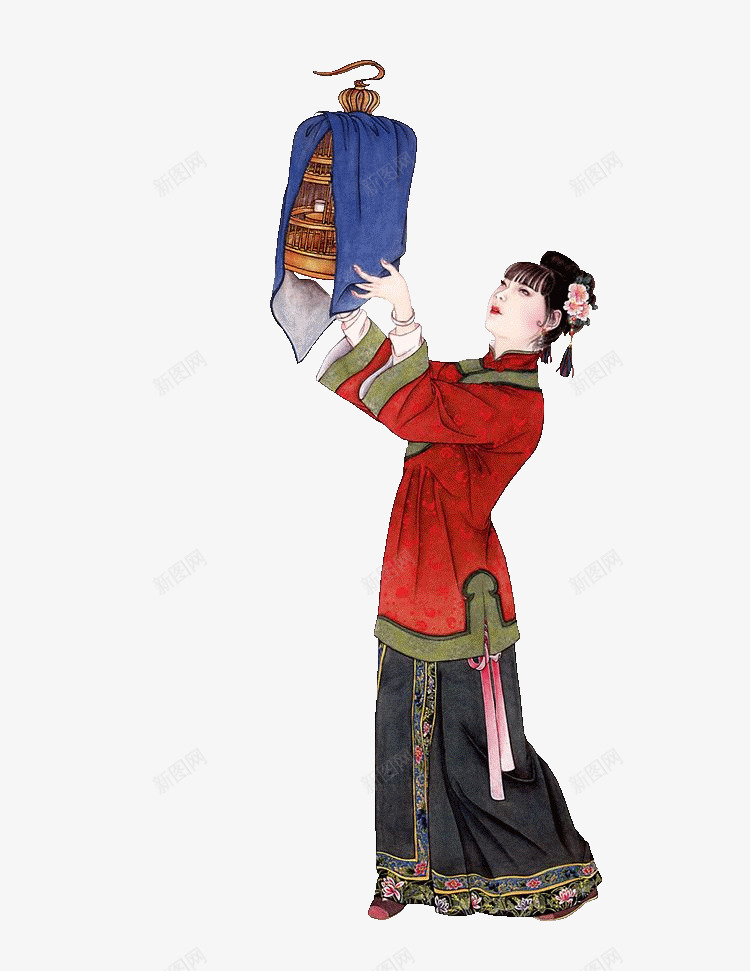 中国古代女子png免抠素材_新图网 https://ixintu.com 中国风 传统 古代 女性