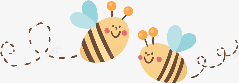 卡通蜜蜂png免抠素材_新图网 https://ixintu.com png图形 png装饰 曲线 蜜蜂 装饰