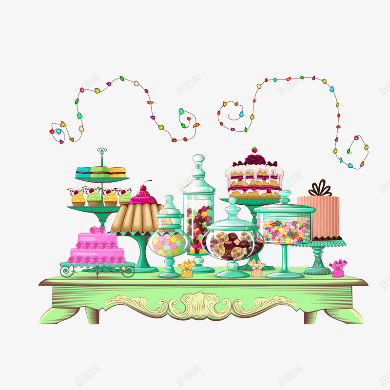 糖果屋里的糖果png免抠素材_新图网 https://ixintu.com 卡通糖果屋 各种各样的糖果蛋糕 甜蜜糖果屋 糖果屋里的糖果