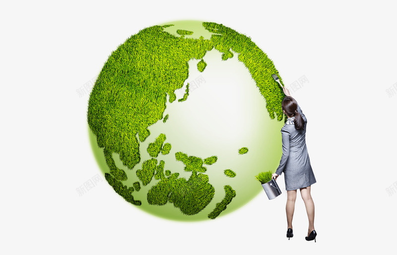 绿色生机保护地球png免抠素材_新图网 https://ixintu.com 保护地球 创意地球 地球我们的家园 地球设计 生态地球