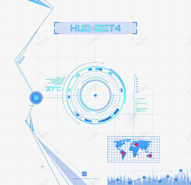 科技指引png免抠素材_新图网 https://ixintu.com 分析地球 科技分析 科技指引 科技背景 蓝色转轮