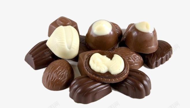 巧克力糖png免抠素材_新图网 https://ixintu.com 巧克力 甜食 白色巧克力 糖果