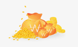 金钱矢量图标黄金钱符号礼包标图标高清图片