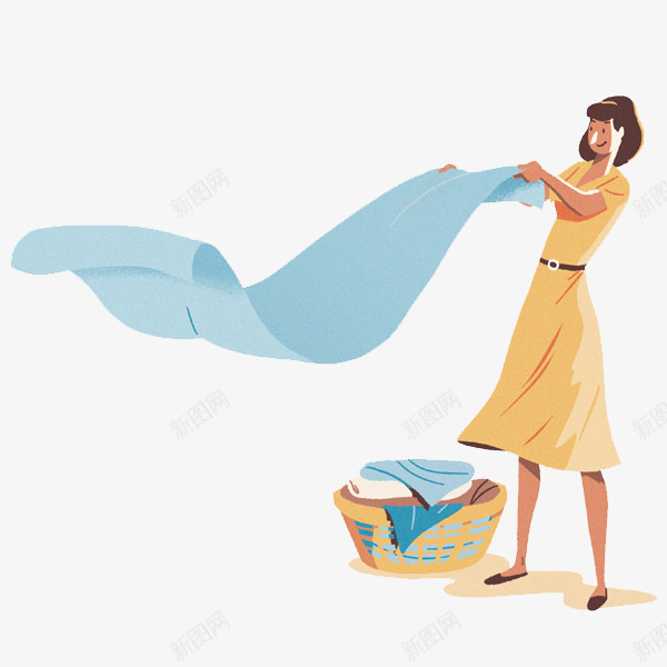 洗衣服的女人png免抠素材_新图网 https://ixintu.com png素材 人 女人 洗衣服