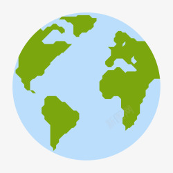 还地球一个绿色外套卡通地球高清图片