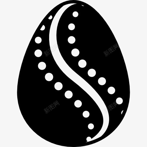 复活节彩蛋的曲线装饰点包围的图标png_新图网 https://ixintu.com 包围 复活节 曲线 点 线 蛋 装饰 鸡蛋