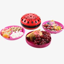 创意糖果盒免抠时尚客厅塑料零食水果盘高清图片