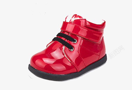 童鞋png免抠素材_新图网 https://ixintu.com 产品实物 儿童款式 冬季 大红色 小女孩 棉鞋