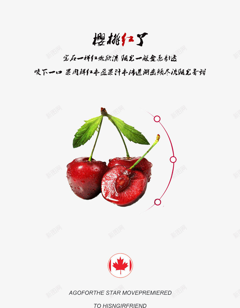 红樱桃广告png免抠素材_新图网 https://ixintu.com 广告 樱桃 水果 红樱桃广告
