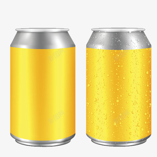 罐装啤酒png免抠素材_新图网 https://ixintu.com 写实 啤酒 拟物化 易拉罐