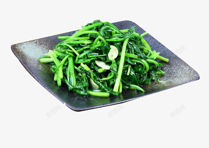 清炒小白菜png免抠素材_新图网 https://ixintu.com 好吃的 绿色 美味 蔬菜
