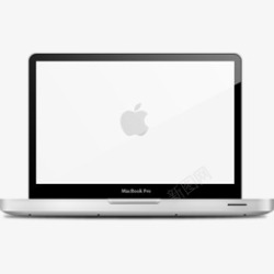 产品实物白色苹果笔记本电脑素材