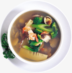蔬菜海鲜汤素材
