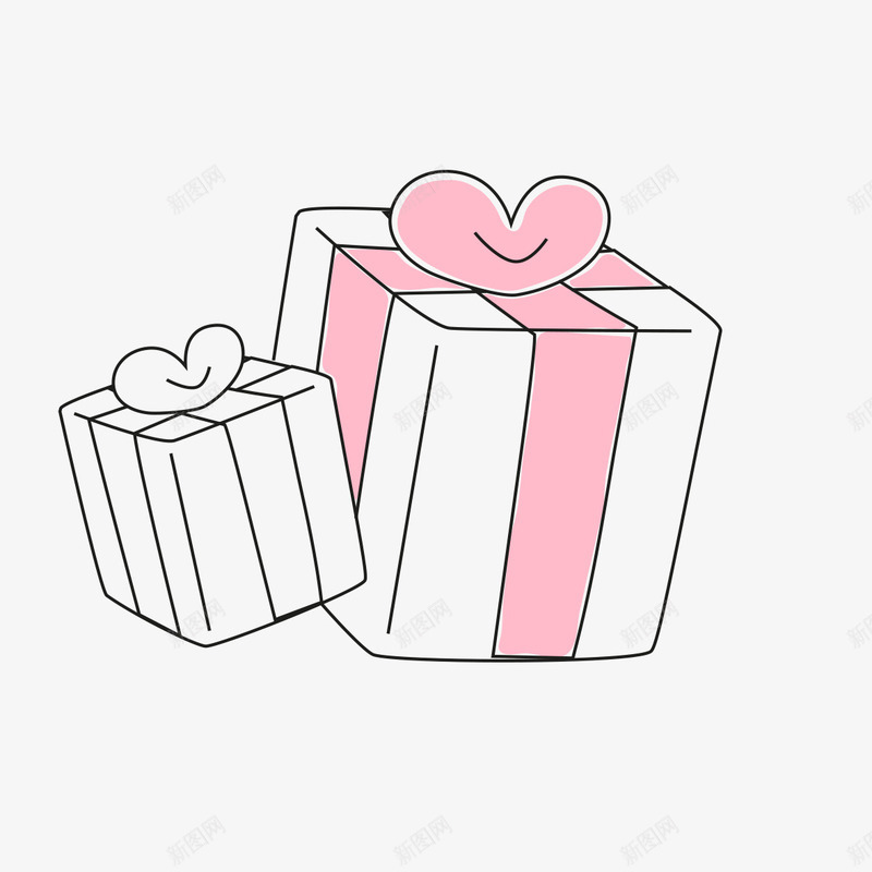 白色礼品盒png免抠素材_新图网 https://ixintu.com 白色 白色素材 礼品盒 礼盒