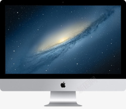 摄影白色的苹果电脑素材