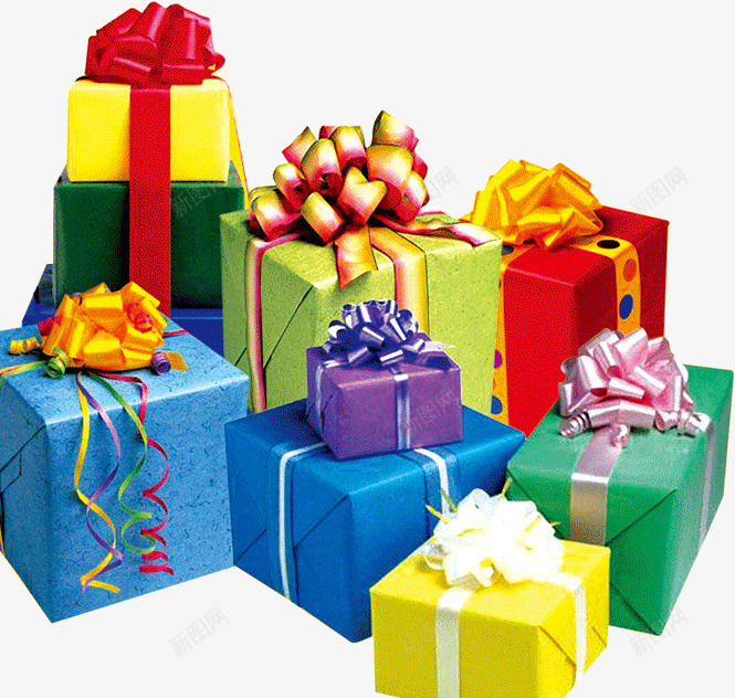 彩色包装礼品盒png免抠素材_新图网 https://ixintu.com 包装 彩色 礼品盒