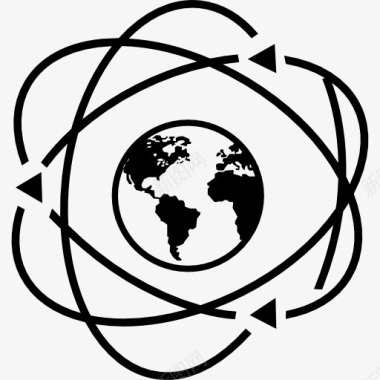 地球的原子符号图标图标