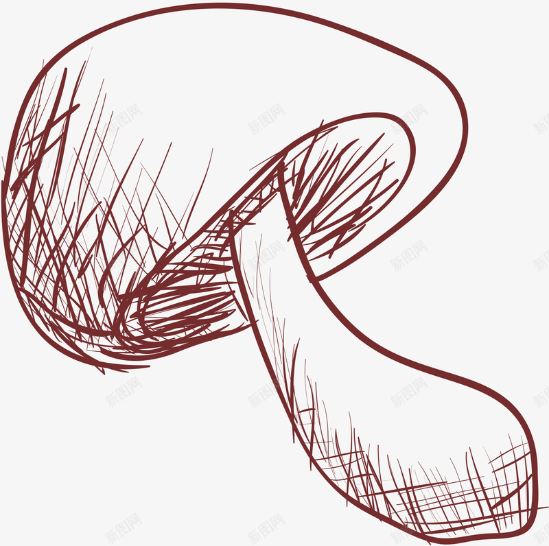 香菇矢量图ai免抠素材_新图网 https://ixintu.com 可爱香菇 平面设计 手绘 矢量图 蔬菜 香菇