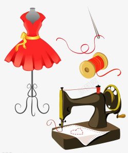 家庭设备服装制作缝纫高清图片