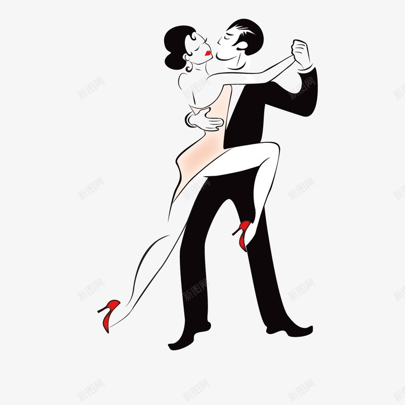 双人跳舞png免抠素材_新图网 https://ixintu.com 人体 人体曲线 曲线 舞蹈 跳舞