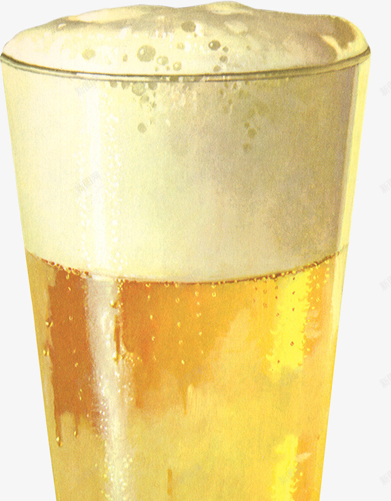 啤酒和泡沫png免抠素材_新图网 https://ixintu.com 啤酒 啤酒泡 饮料