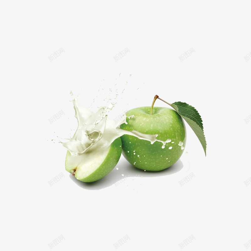 苹果和牛奶png免抠素材_新图网 https://ixintu.com 水果 牛奶 苹果