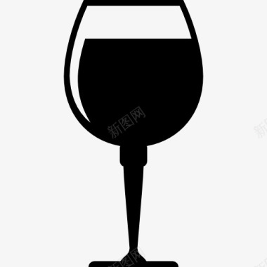 葡萄酒杯饮料图标图标