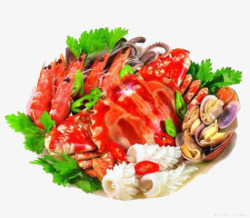 营养丰富的鱿鱼食物拼盘高清图片