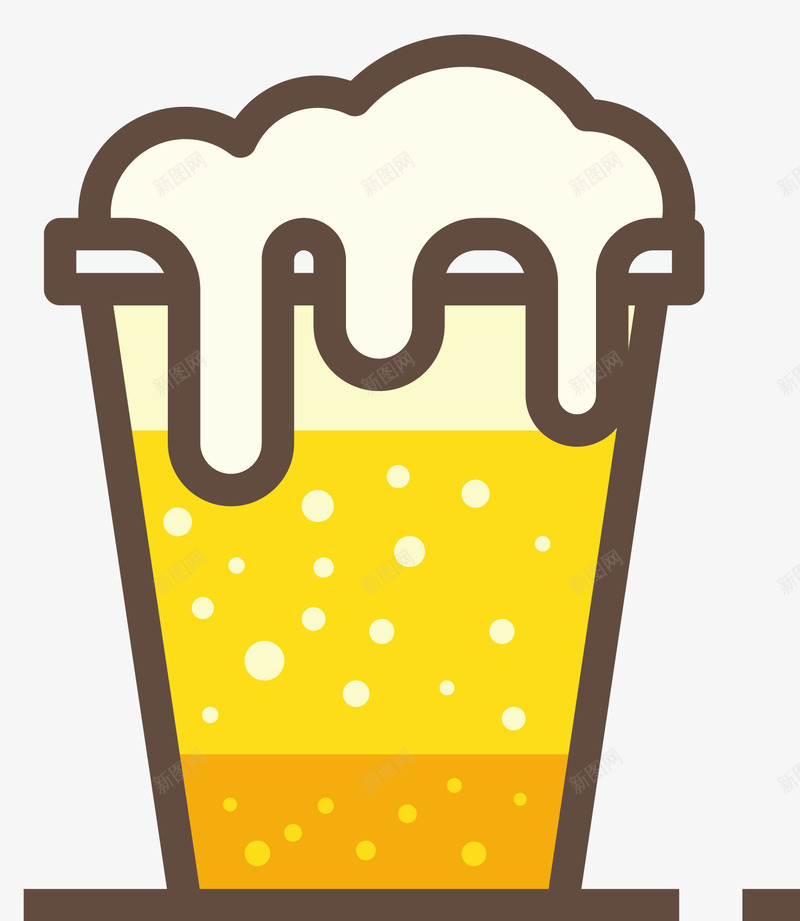 塑料杯装卡通啤酒png免抠素材_新图网 https://ixintu.com 卡通 卡通矢量啤酒 啤酒 塑料杯 矢量啤酒 酿造啤酒 麦芽啤酒