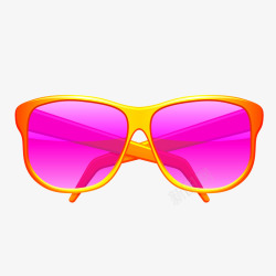 粉色太阳镜素材