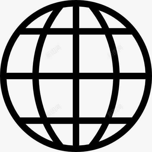 全球图标png_新图网 https://ixintu.com 世界 世界地理 全球 国际 地图和国旗 地球网格 网格