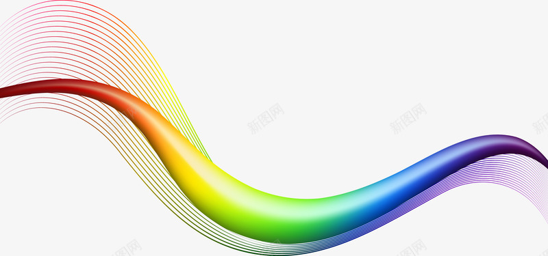 彩色抽象线png免抠素材_新图网 https://ixintu.com 抽象线条 曲线 条纹背景 流畅质感 线条 装饰图