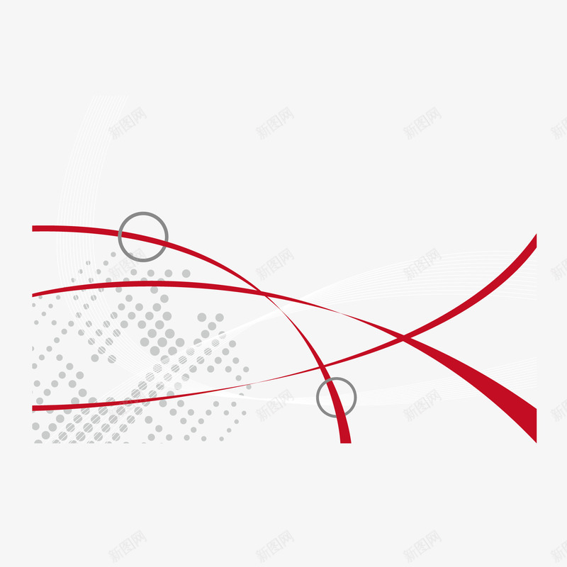 红色曲线和圆环矢量图ai免抠素材_新图网 https://ixintu.com png素材 免费png 免费png素材 圆环 曲线 红色曲线 矢量图