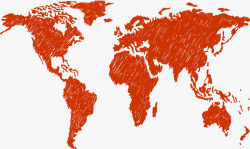 精细世界地图地球矢量图素材