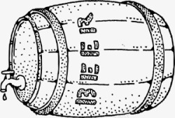 啤酒桶的剪辑艺术卡通啤酒桶高清图片