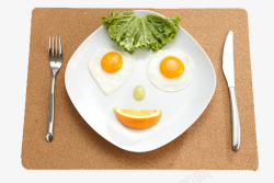 笑脸鸡蛋创意早餐高清图片