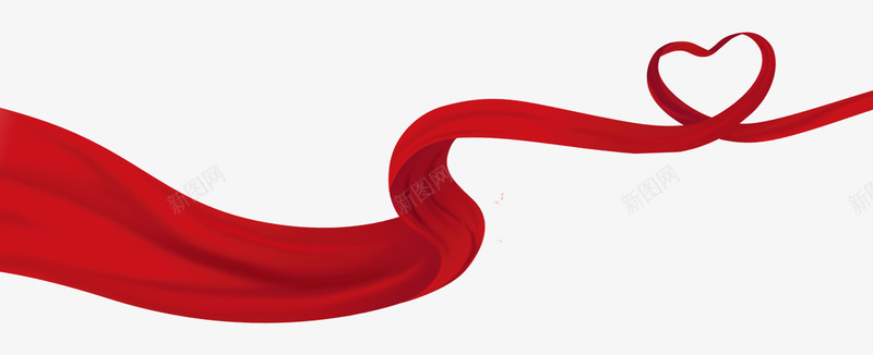 红色中国风曲线红绸装饰图案png免抠素材_新图网 https://ixintu.com 中国风 免抠PNG 曲线 红绸 红色 装饰图案