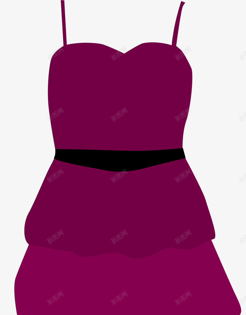 卡通可爱女士紫色裙子图标png_新图网 https://ixintu.com T恤 外套 外套图标 女性时尚 女性服饰 时尚 服装 服装服饰 服饰 牛仔裤 男士服装 男式服装 裙子 连衣裙