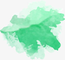 绿色水墨喷图素材