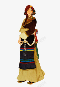 藏族女性素材