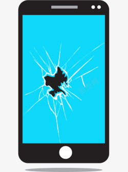 手机碎裂碎裂的iPhone8高清图片