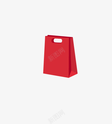 红色包装袋png免抠素材_新图网 https://ixintu.com 包装袋 手提袋 礼品盒