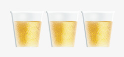 塑料杯装啤酒素材