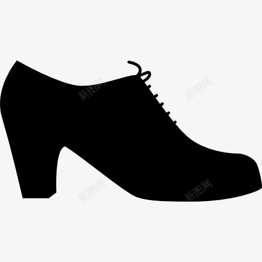女性弗拉门戈舞蹈家黑鞋从侧面观图标png_新图网 https://ixintu.com 女 工具 弗拉门戈 弗拉门戈的图标 服装 舞蹈 舞蹈演员 鞋 黑色