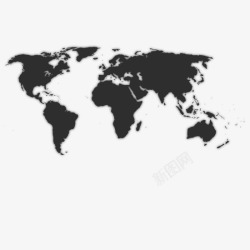 黑色世界地图世界地图高清图片