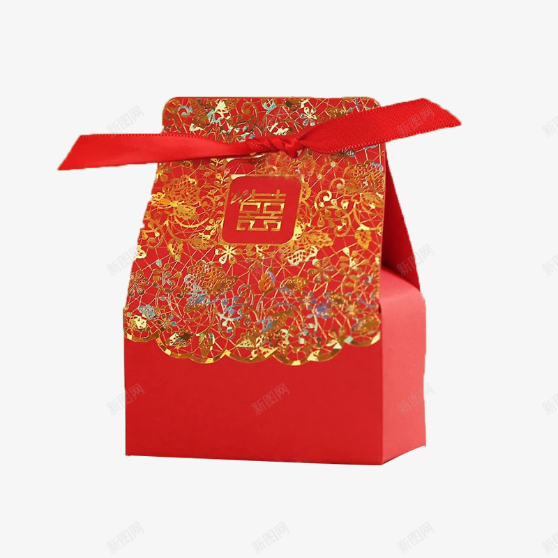 糖果盒png免抠素材_新图网 https://ixintu.com 产品实物 喜事 喜糖盒 糖盒 纸盒 结婚