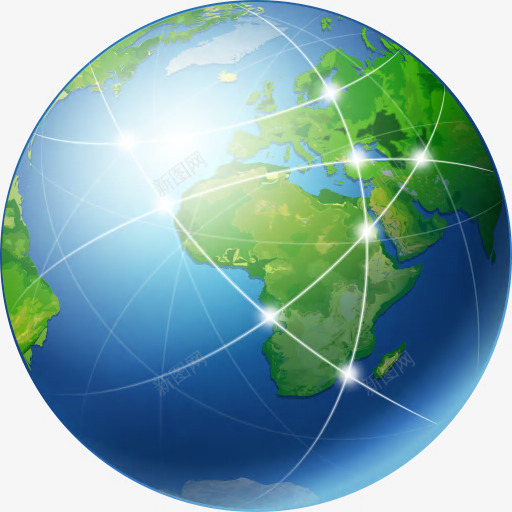 全球网络图标png_新图网 https://ixintu.com earth global globe internet net network nodes planet web world 世界 互联网 全球 净 地球 网络 节点