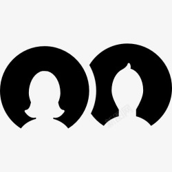 男性用户的头像男性和女性用户的头像图标高清图片