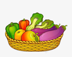 蔬菜卡通画法卡通蔬菜和水果高清图片