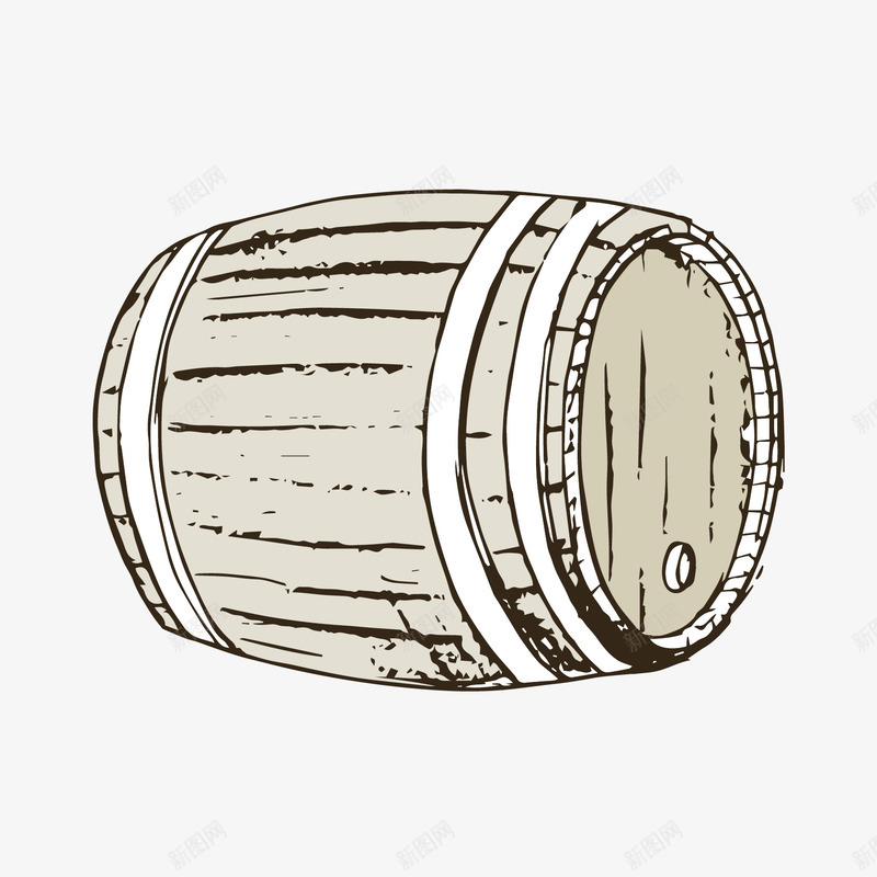 啤酒桶线稿图标png_新图网 https://ixintu.com 啤酒 啤酒桶 啤酒节 图标 线稿